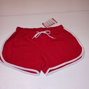 RED Running Athletic Shorts Woman's Size Small.